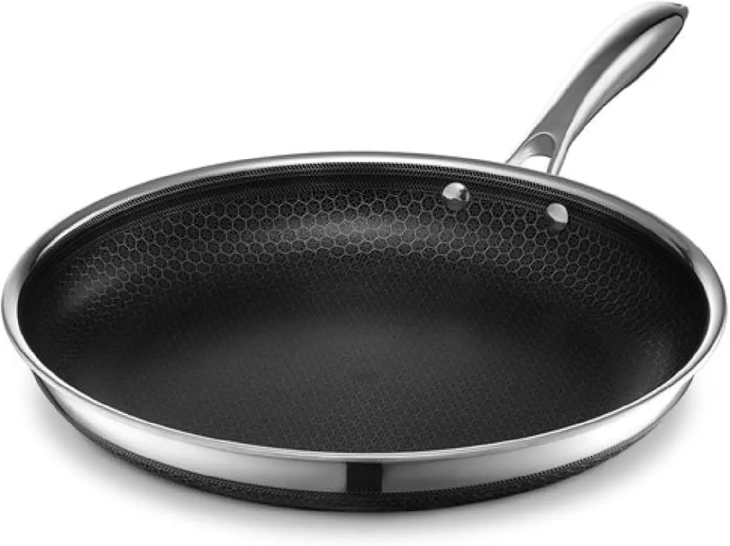 

Hybrid Nonstick Frying Pan, 12-Inch, Stay-Cool Handle, Dishwasher and Oven Safe, Induction Ready, Compatible