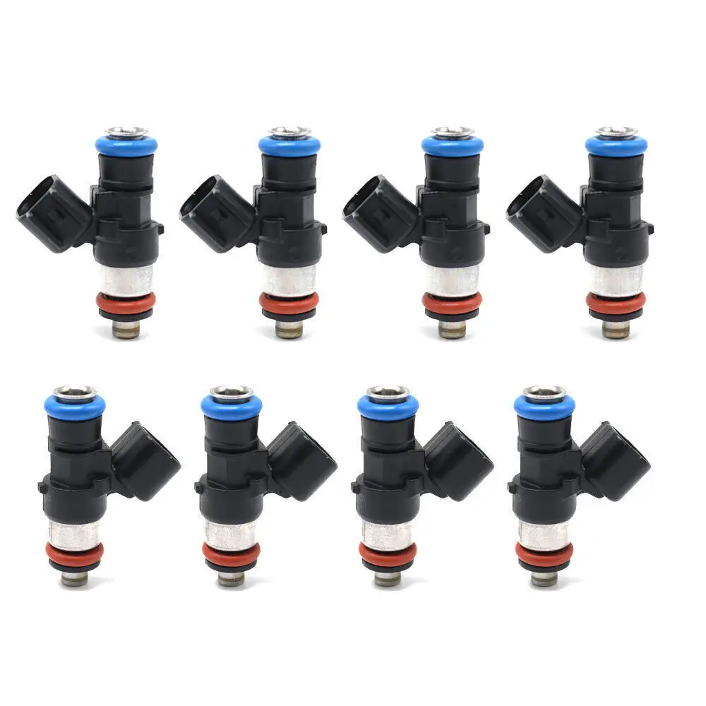 Car Accessories 8Pcs Fuel Injectors 0280158051 12576341 1257641 For Camaro S Corvette Z06 Pontiac G8 Cadillac CTS LS3 LS7 Engine