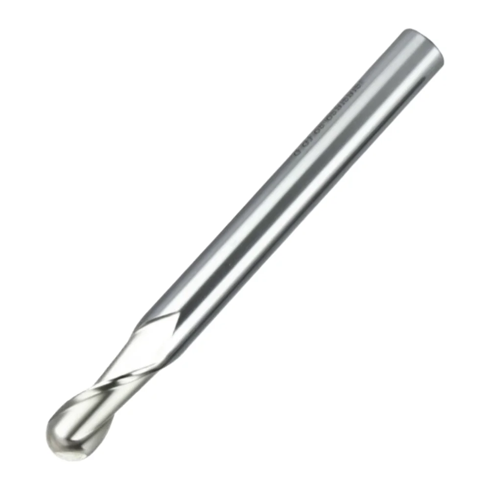 1pc HSS Ball Nose End Mill R4 Radius Straight Shank for External Corner Profiling and Curved Machining Operations