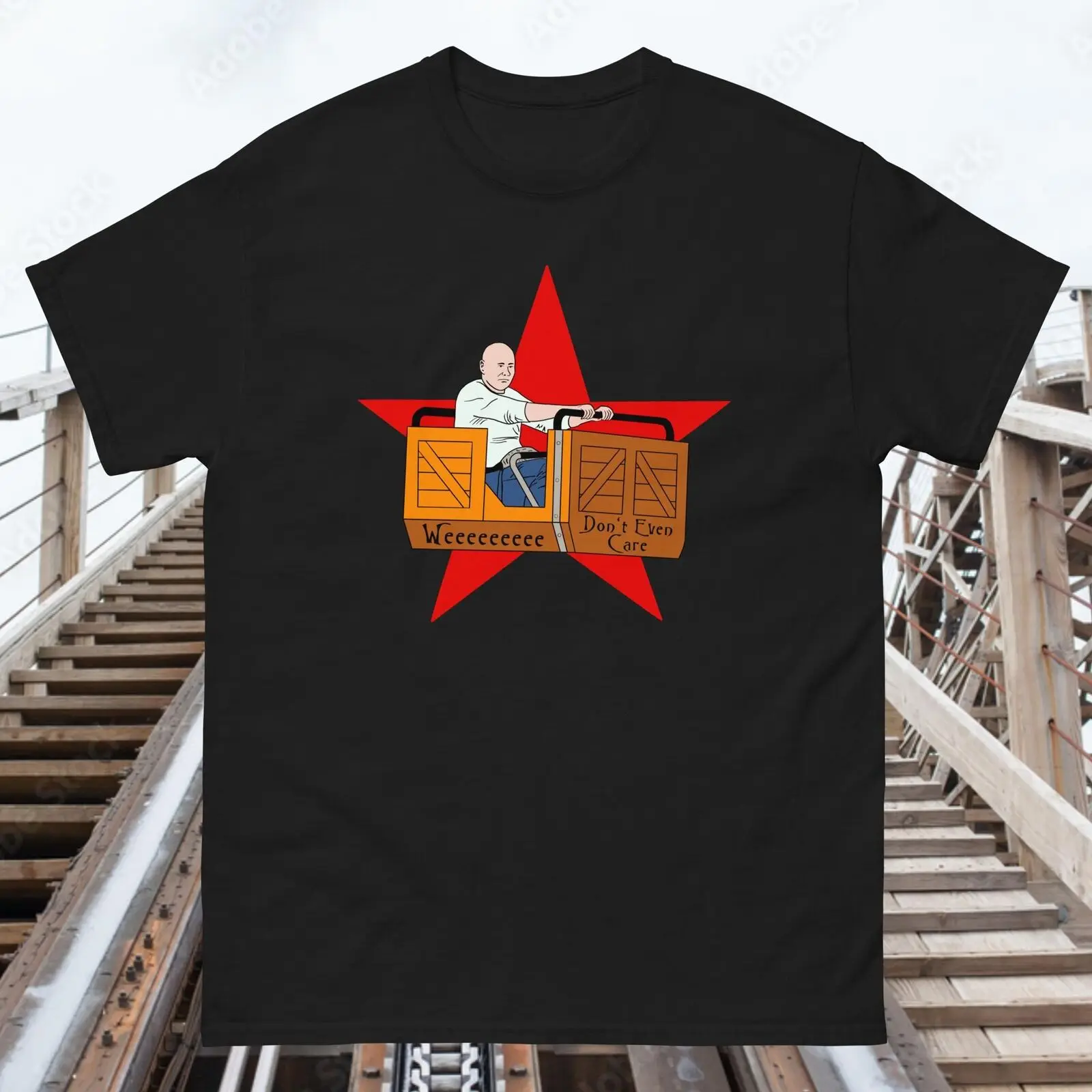 Weeeeeee Don't Even Care Billy Corgan Rollercoaster Smashing Pumpkins T-Shirt