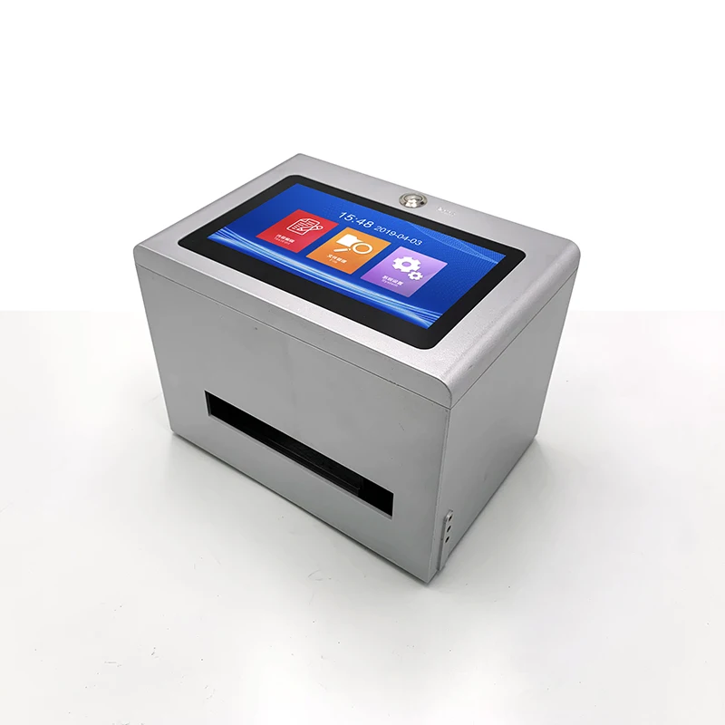 Desktop Statische Slimme Qr Code Barcode Label Digitale Vervaldatum Inkjet Codering Printer