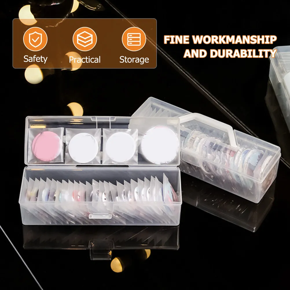 

Коробка для хранения брошей из полипропилена с прозрачной крышкой, пылезащитный органайзер для медалей и значков для офиса, дома, общежития, спальни, кабинета