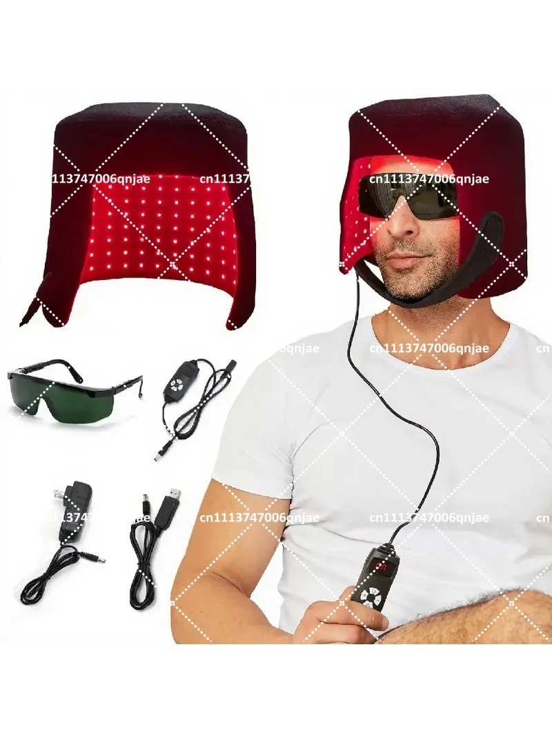 Red Light Therapy Cap 660nm Red Light 850nm Near Infrared Hair Care Portable Hat