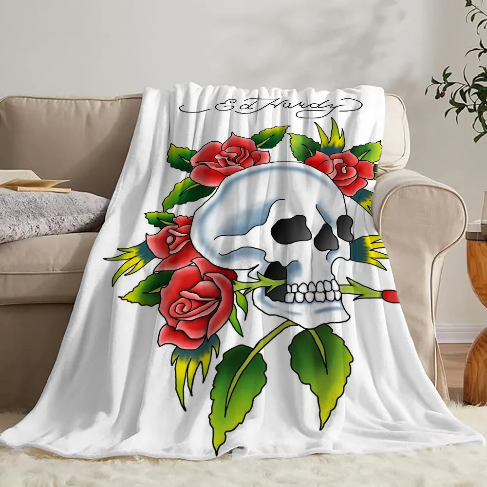 Designer Throw Blanket Sofa Ed-HardyS Luxury Blankets & Throws Thermal Blankets for Bed Blanket 150cm X 200cm Cobija Knee Nap &