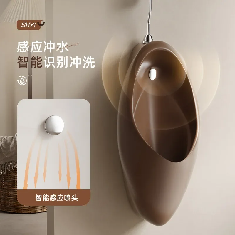 European retro home urinal wall-mounted urinal automatic induction villa bathroom urinal