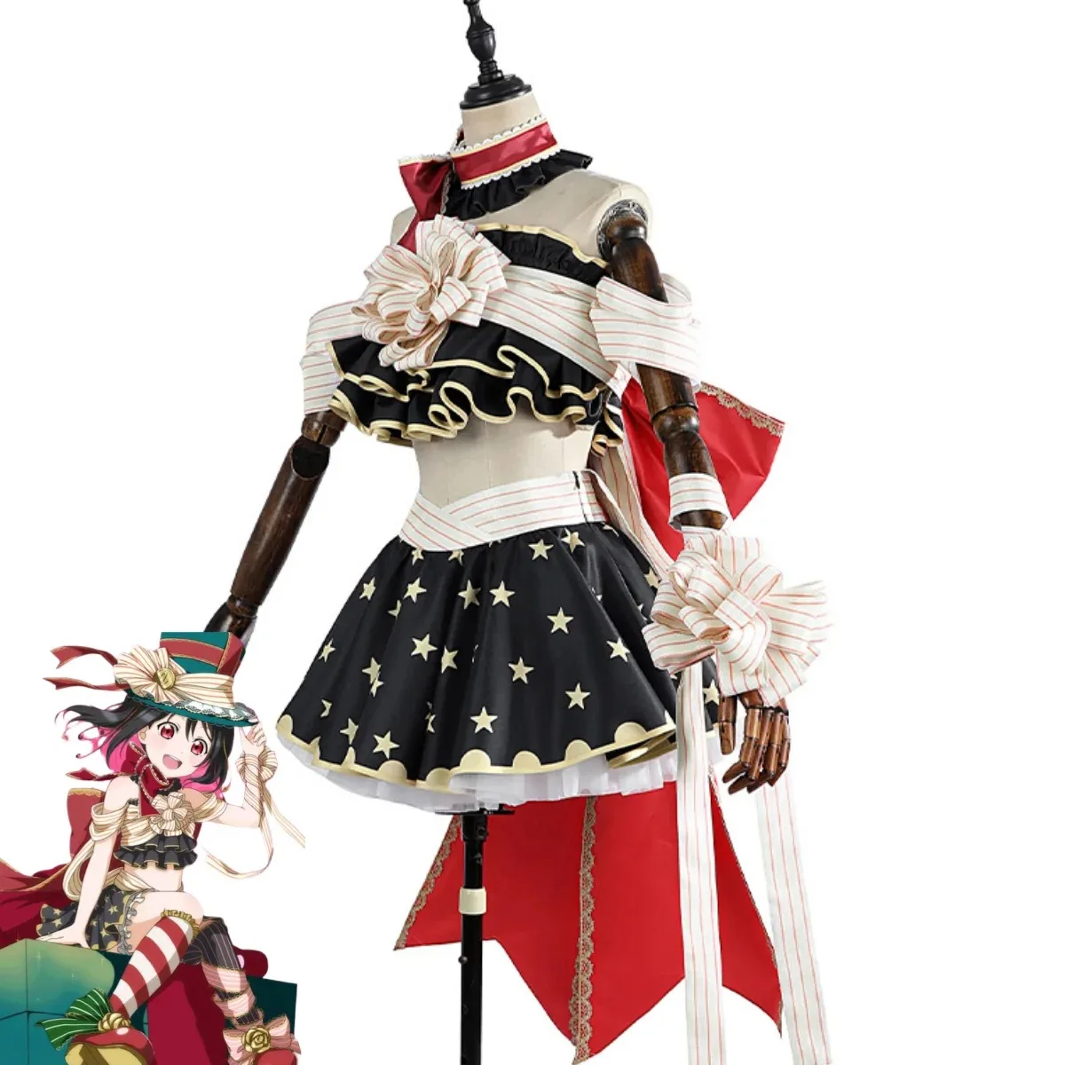 Anime ¡Ama vive! Disfraz de Cosplay de Nico Yazawa, proyecto de ídolo escolar, falda Sexy y bonita de Halloween, uniforme, peluca, conjunto de Navidad para mujer