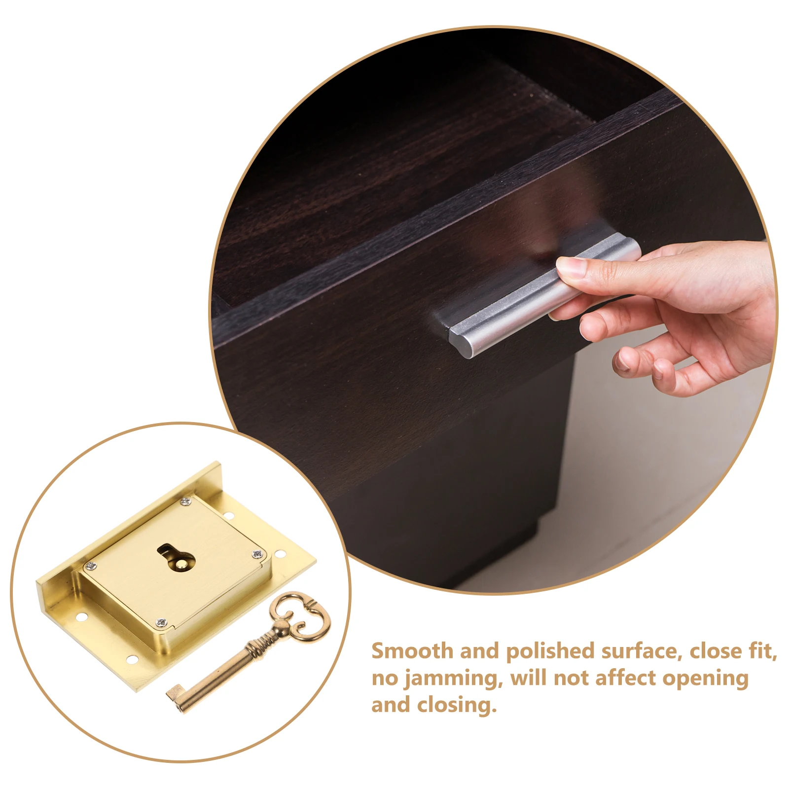 

Brass Chinese Vintage Desk Drawer Style Cam Lock For Drawer Cabinet Desk Heavy Duty Security Lock With Key