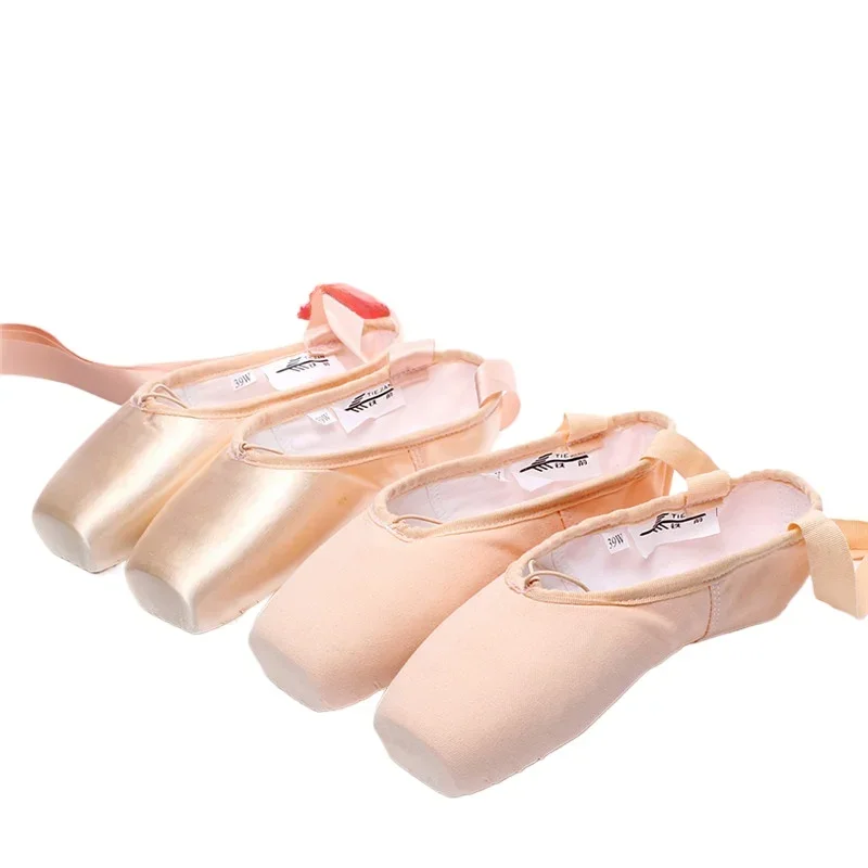 Ballet Shoes Pointe Strap Satin Dance Flat Shoes for Girls Women Dance