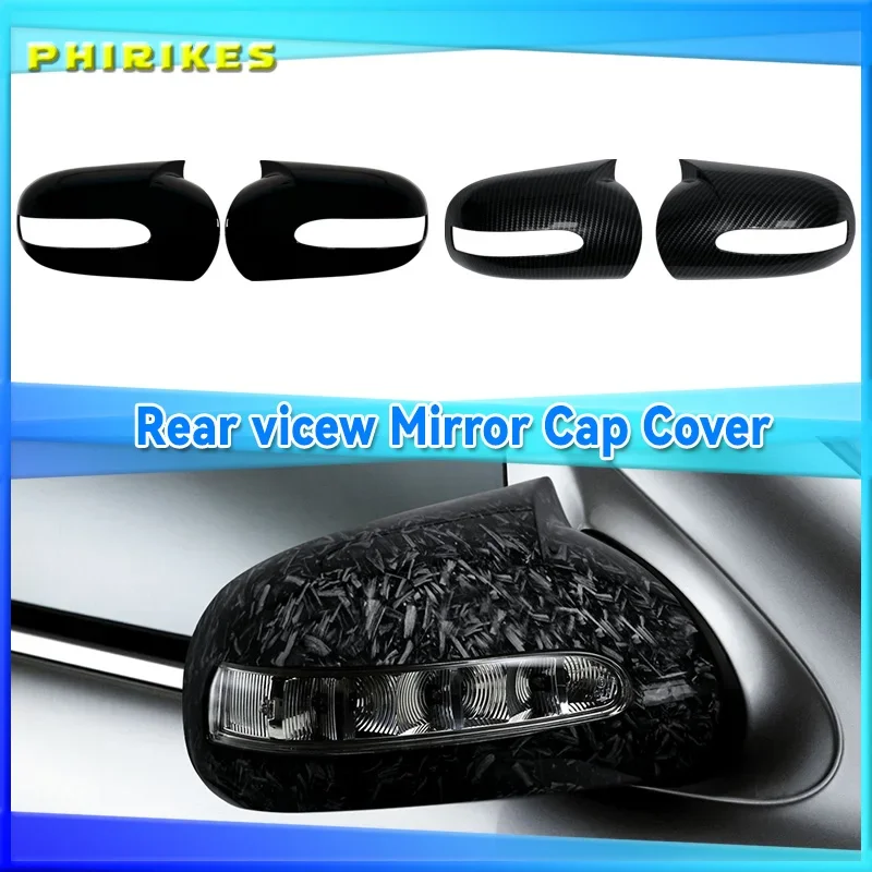 Mirror Cover Sticker Easy Installation Black For Mercedes-Benz E,C-Class W211 W203 2001-2007 Automotive Accessories