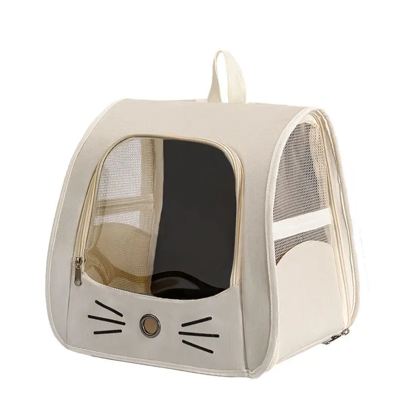 Transportín plegable antirrayas para gato: cápsula calma coche y viaje