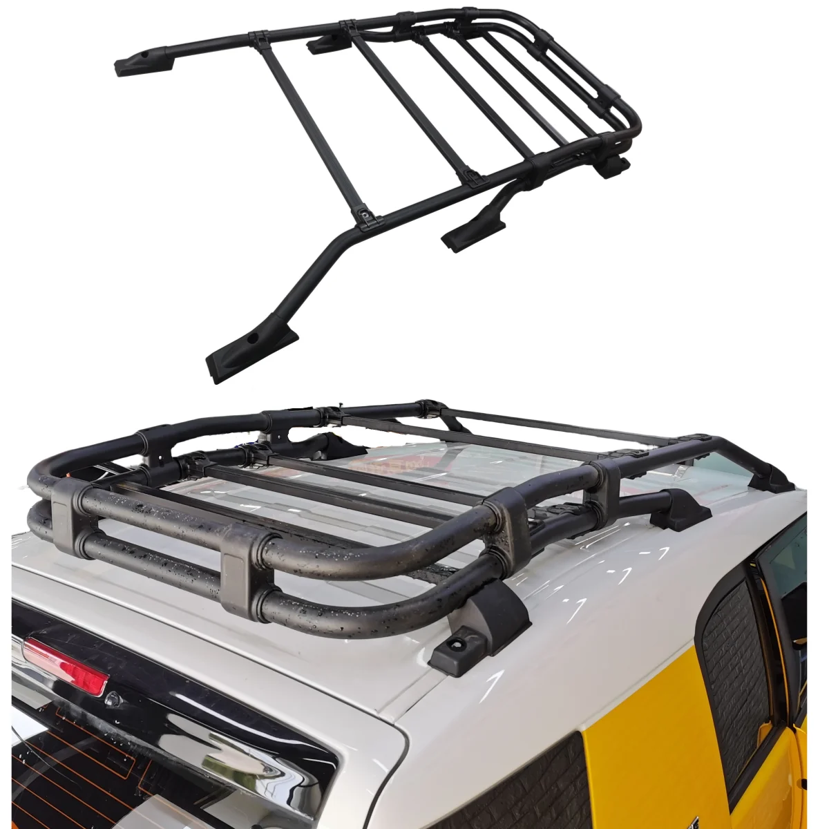 

STLFYH-E-N015B 4x4 Off-road Aluminum Alloy Car Roof Rack Luggage Rack Roof Basket Car Carrier for Toyotas FJ Cruiser TRD Style