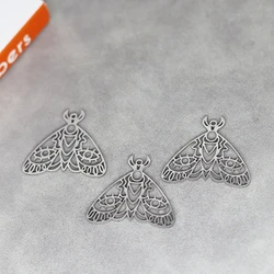 3pcs/Lot Stainless Steel Hollow Geometric Moth Eyes Accessories Findings For Fashion Jewelry Making DIY Handmade Craft