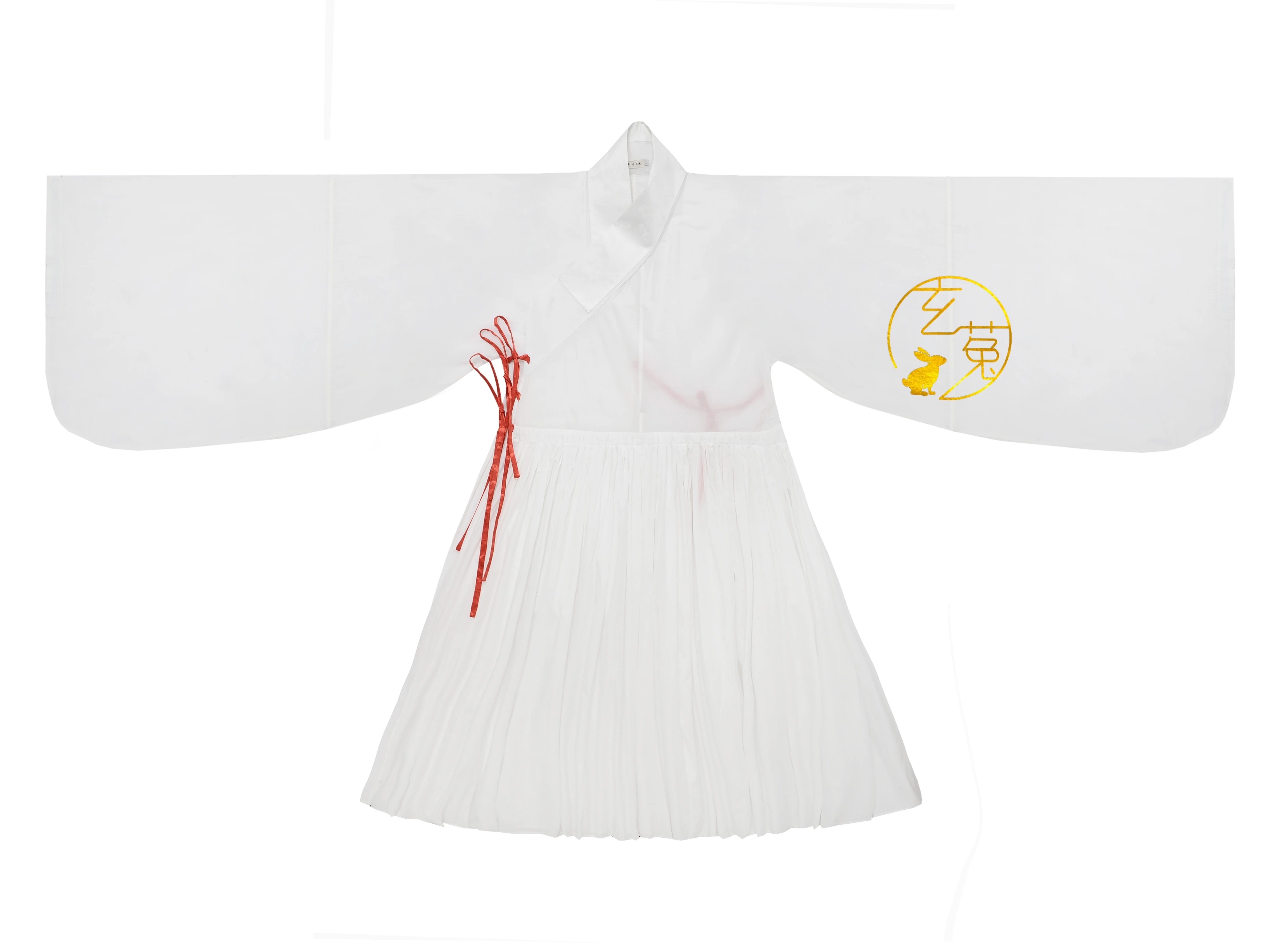 

Ming-made stickers with plain colors inside and Hanfu restored to imitate the original summer and autumn of the old collection o