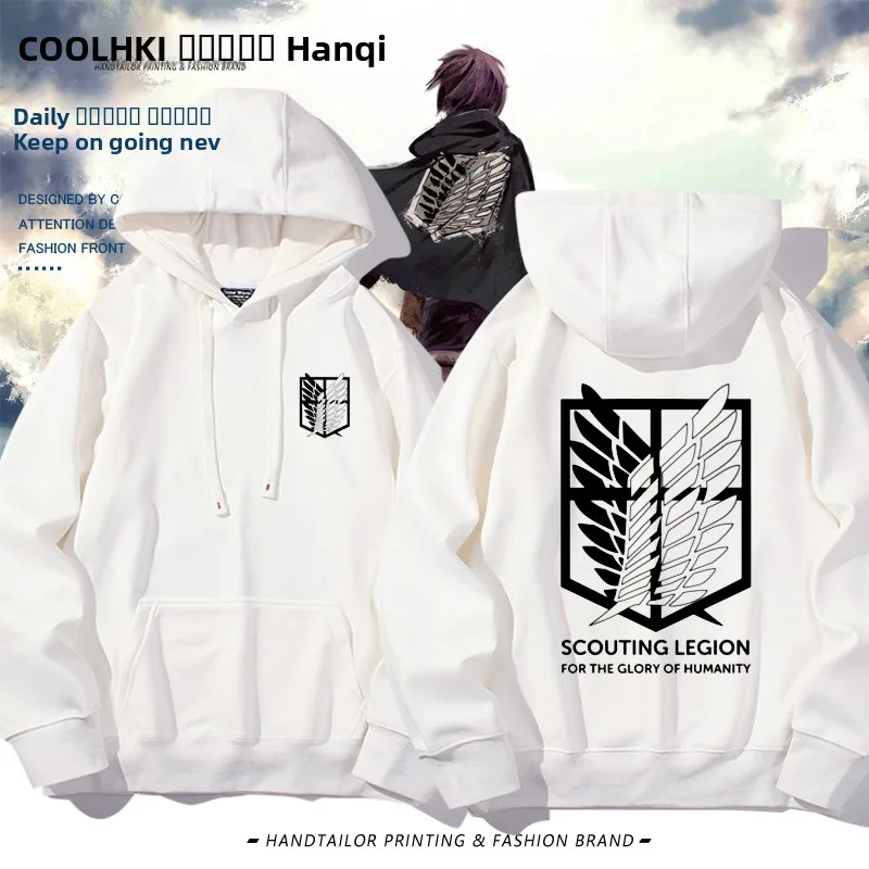 進撃の巨人-フリーダムウィング-日本アニメ-パーカー-スウェットシャツ-春秋-ユニセックス-カジュアル-アウター-快適な綿混紡