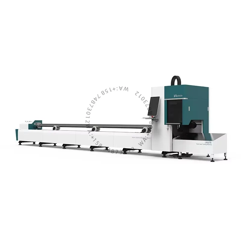 Professional LX62TE 45 Degree Bevel Tube Las erCutting Mach ine Pneumatic Support for Carbon Steel Pipe