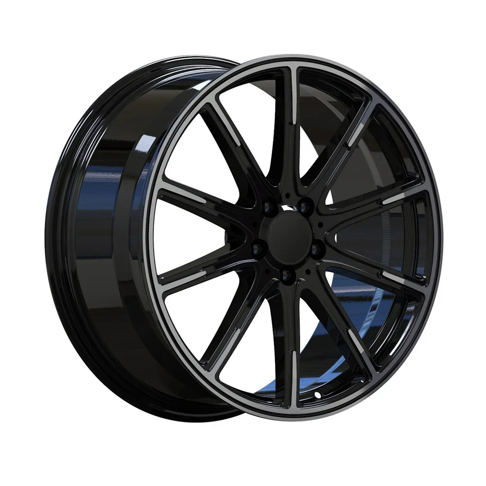 Customized Forged Wheels 20 Inch Rims Black Painted One Piece Forged Wheels 5x112 For Bentley GT