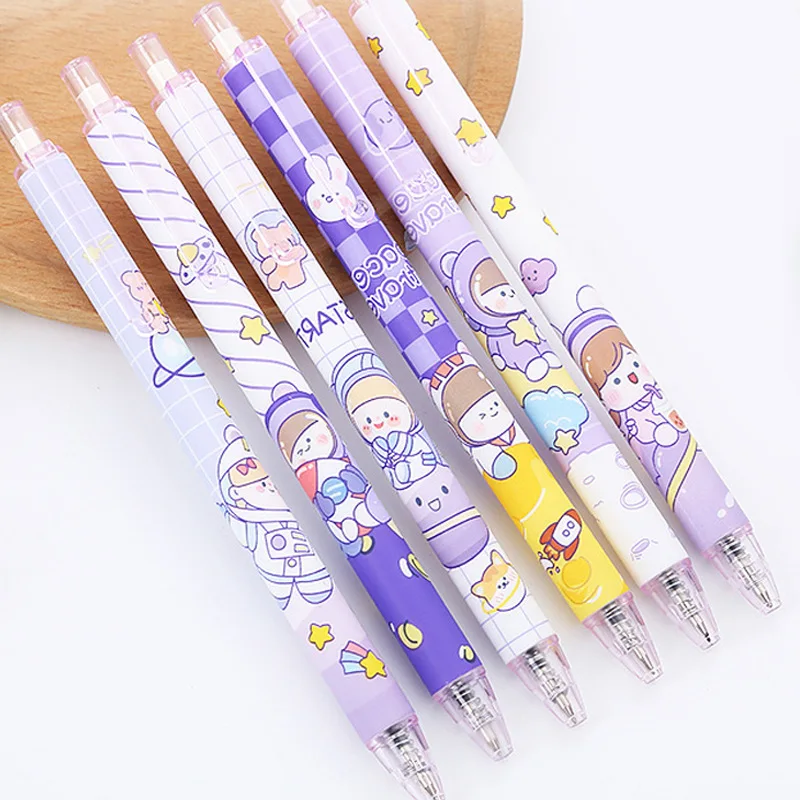 Purple Planet Gel Pen Cute Student Writing Pen Office Stationery