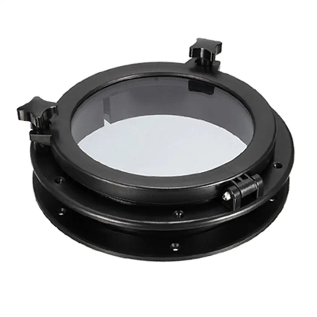 

Marine Vessel Circular Window with Toughened Glass-15 inches Portholes Plastic Hatches Port Lights Opening Window Boat Marine