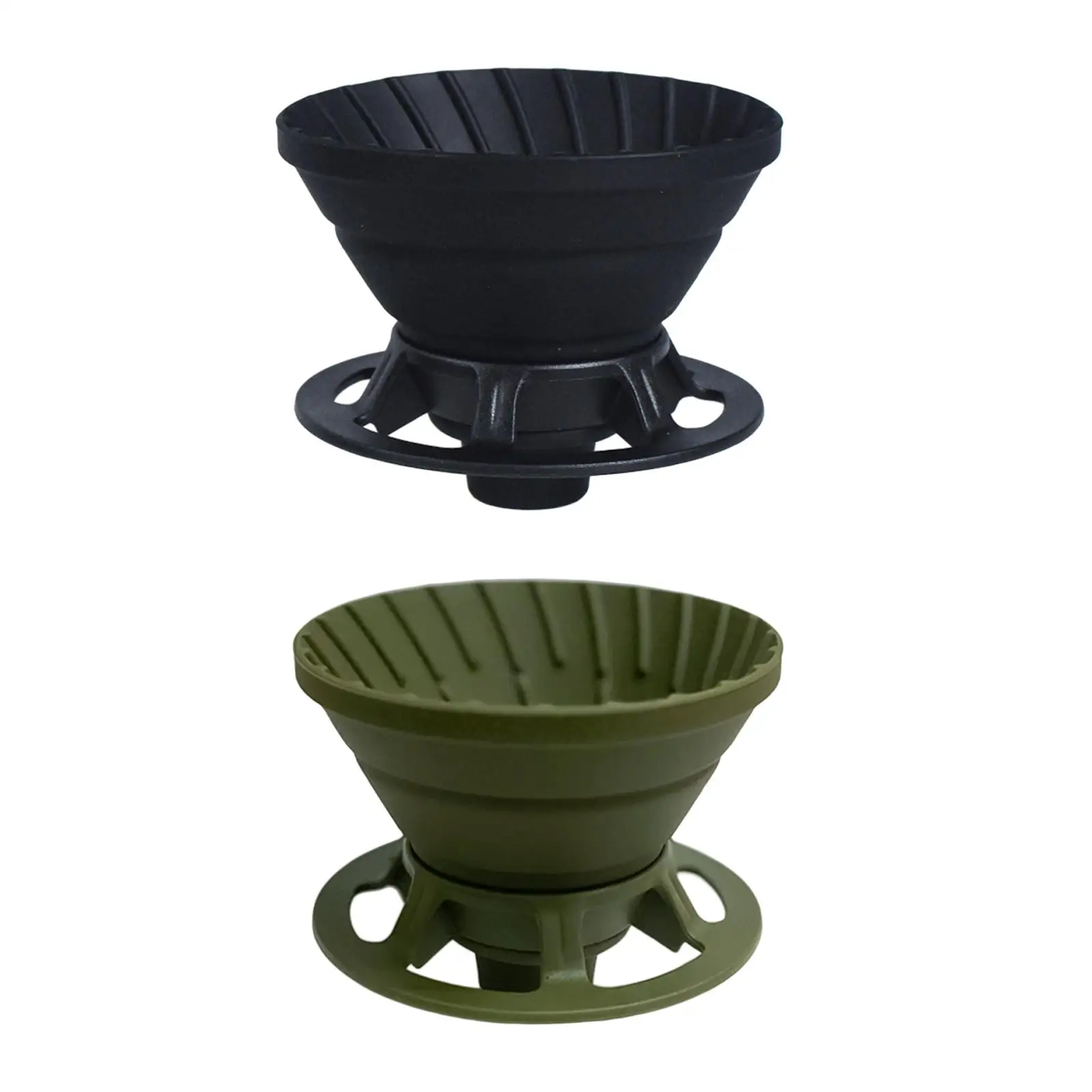 Reusable Collapsible Coffee Dripper Silicone Pour over Filter for Camping Hiking Backpacking Portable Espresso Maker Compatible