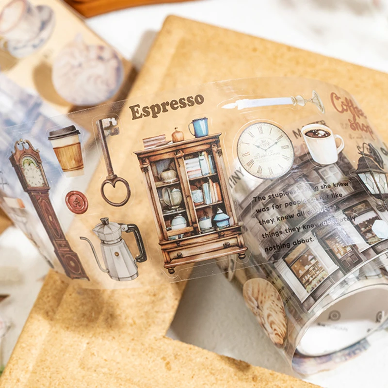 Stickers Tape 55mm*2m Classical Daily PET Die-Cutting Tape Scrapbook DIY & Handbook Mobile Phone Case Notebook Decoration