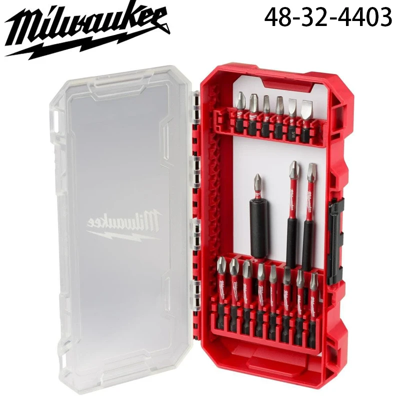 

Набор бит ударного драйвера Milwaukee 48-32-4403, 18 шт., комплект прочных отверток, шлицевые сверла