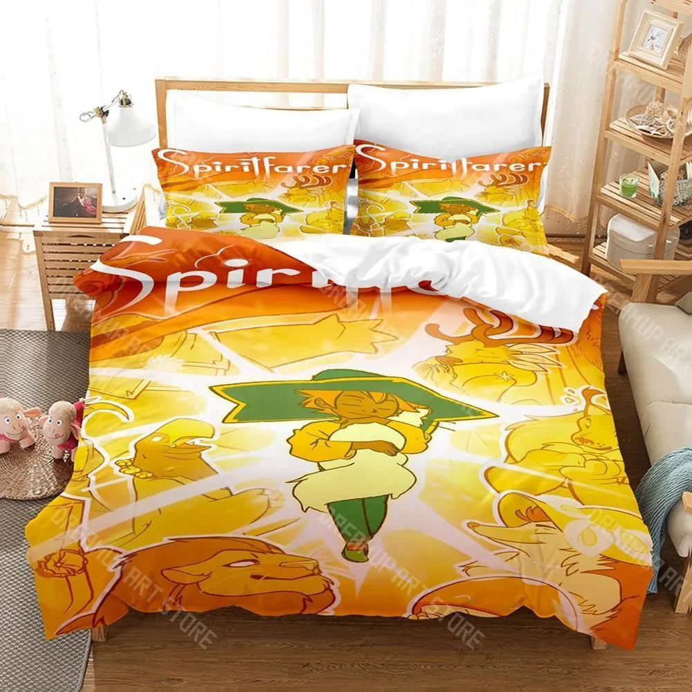 3D Printed Spiritfarer Game Farewell Edition Bedding Set for Boys Girls Duvet Cover Twin Queen King Full Single Double Sizes
