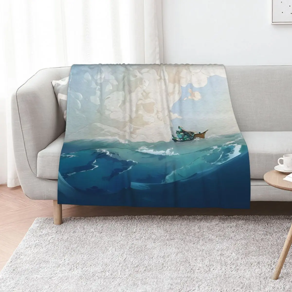 

Spiritfarer - Cover Image Throw Blanket Decoratives Giant Sofa Decorative Sofa Kid'S Blankets