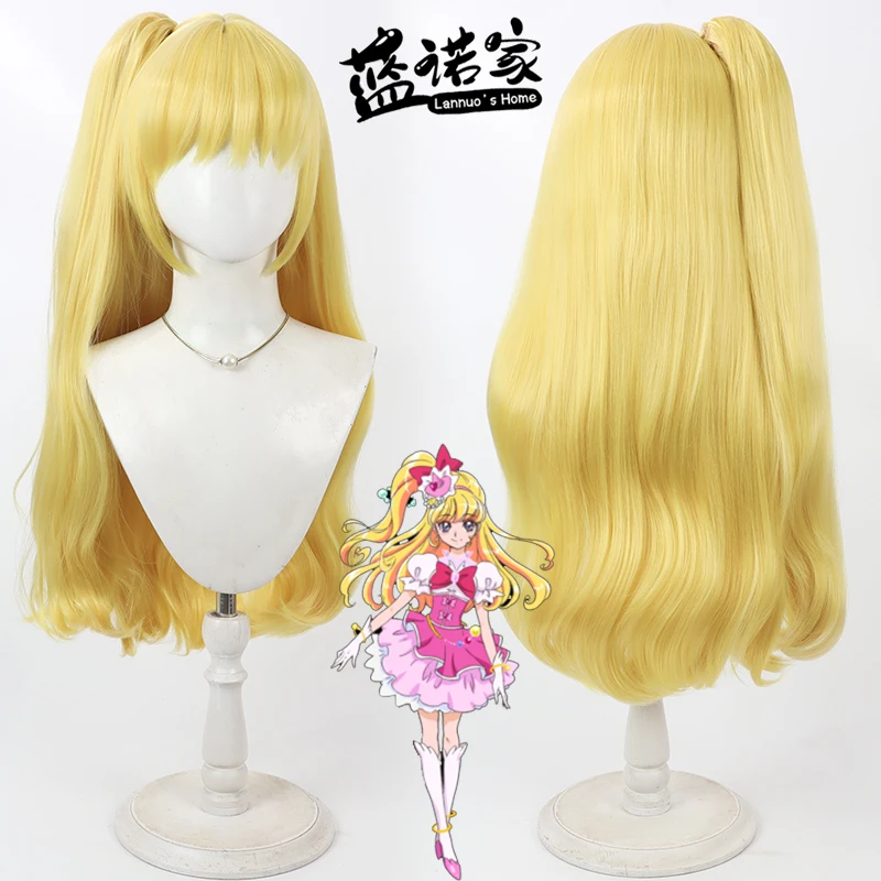 

Maho Girls PreCure Cure Miracle Mirai Asahina Cos Косплей Парик Хэллоуин Вечеринка Опора Синтетические волосы Термостойкое волокно + Кепка для парика