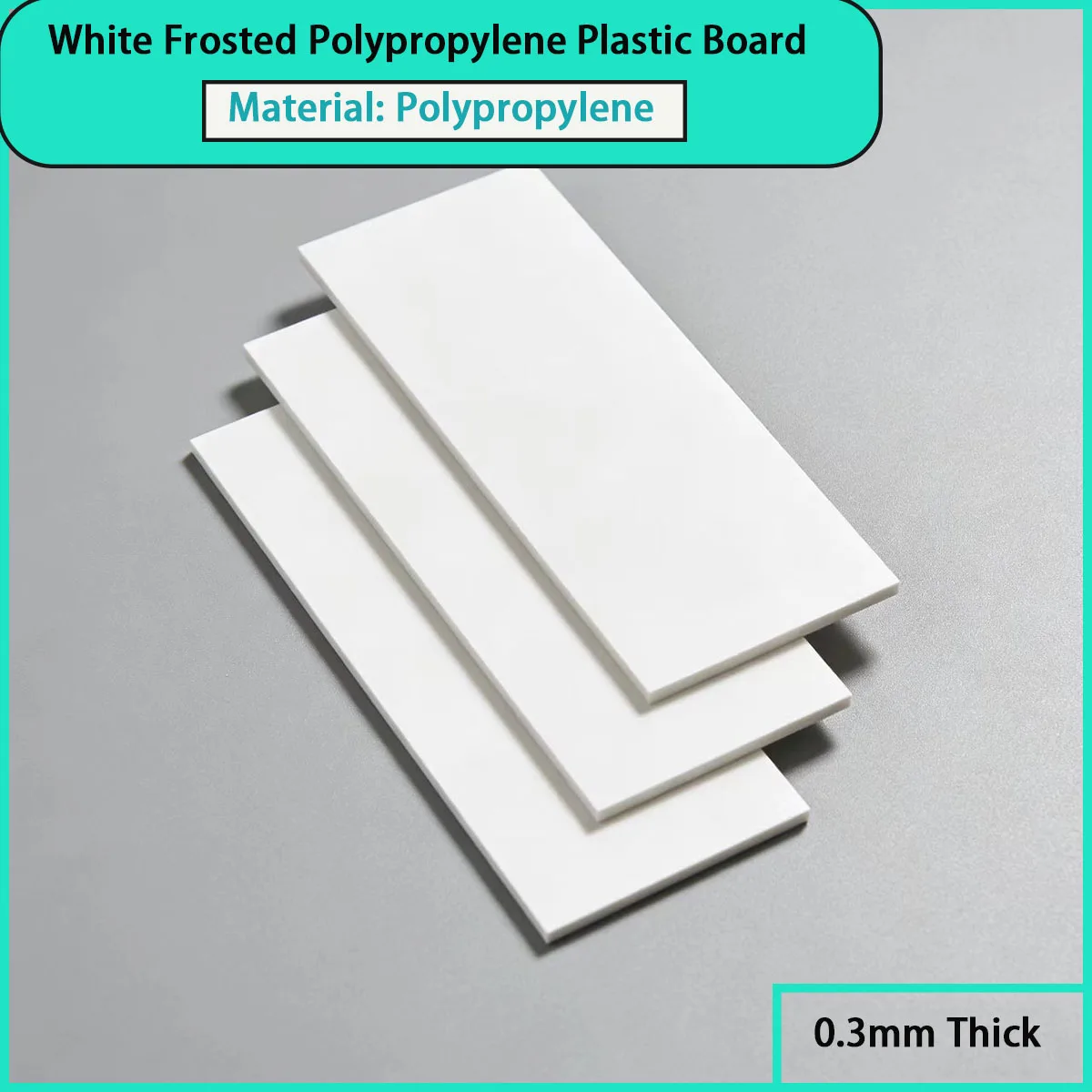 0.3mm thick white frosted polypropylene plastic board for packaging, partition, lining, protection, etc