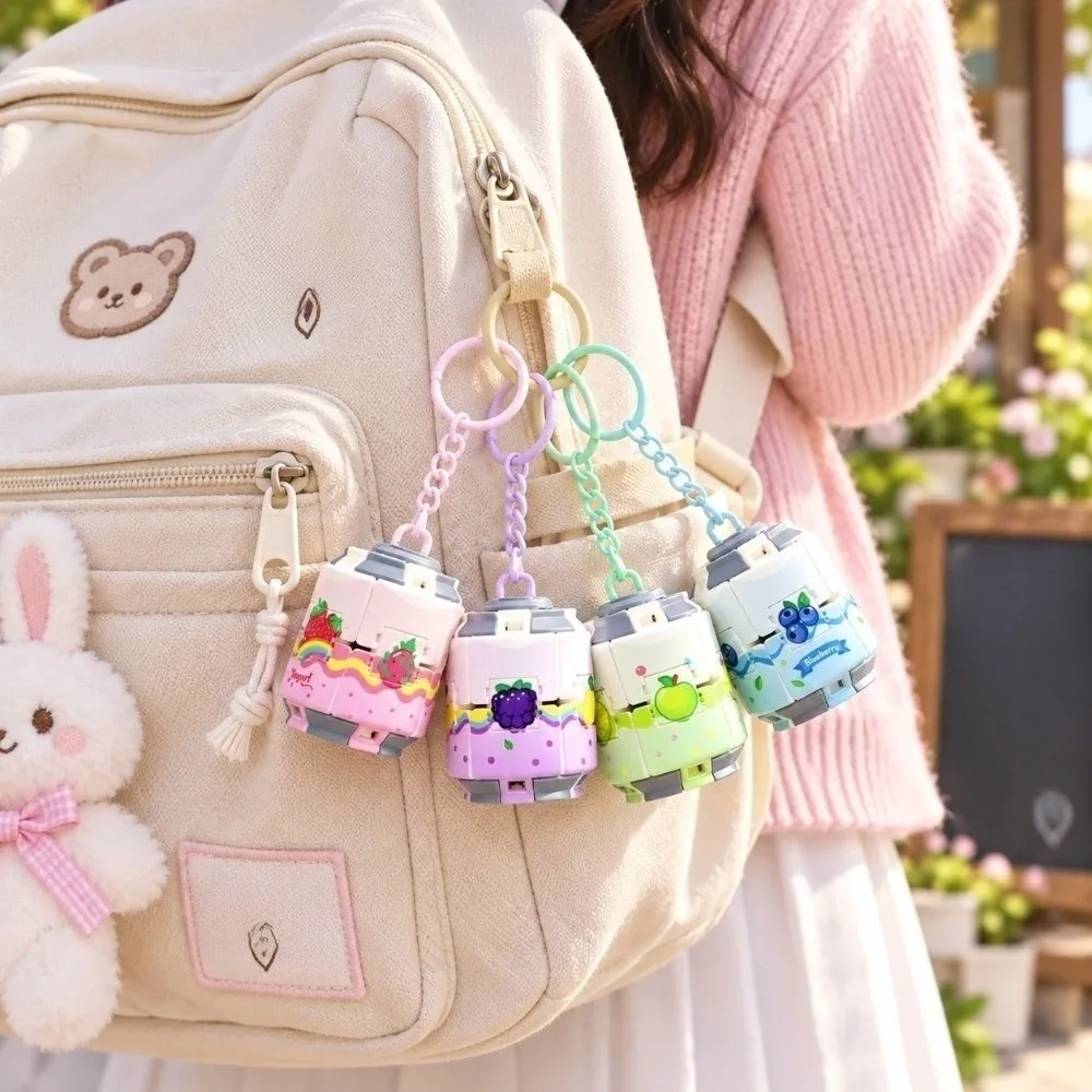 Gifts Gyroball Soda Can Fidget Fingertip Spinner Pendant Spinner Keychain Fruits Theme Bag Charm Press Change Student