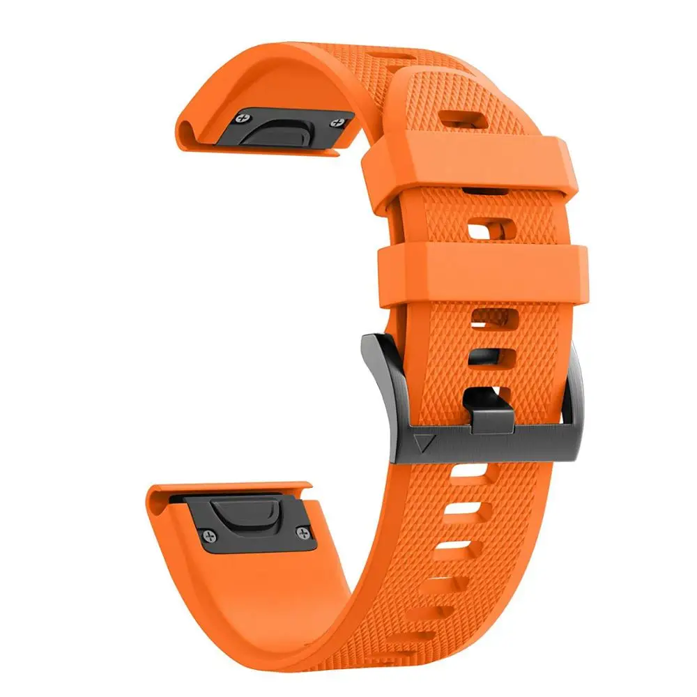 26 22 مللي متر سيليكون حزام الساعات ل Garmin Fenix 7 7X Pro 5 5X Plus 6 6X Pro Epix 3HR غريزة 2 الإفراج السريع ساعة المعصم الفرقة حزام
