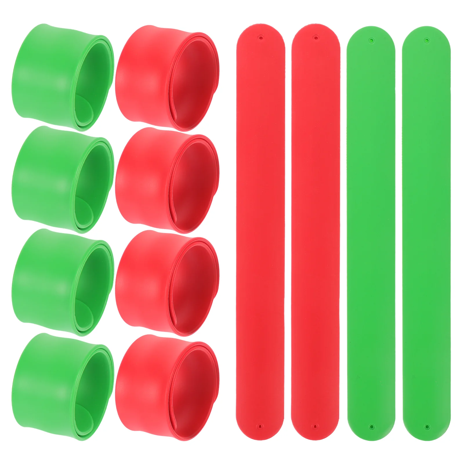 

12 Pcs Solid Color Wrapping Paper Storage Gift Holder Clamps Silicone Slap Bands Tools Child