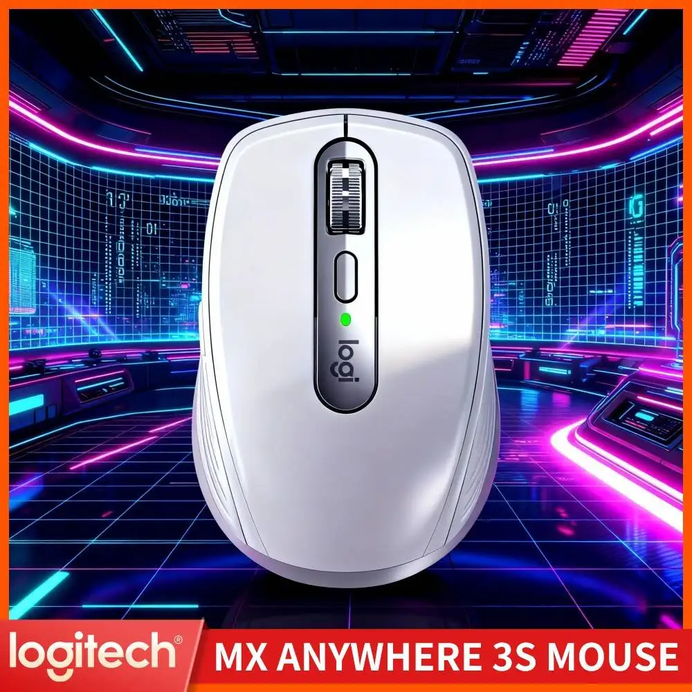 Logitech MX Anywhere 3S Silent Wireless Mouse Fast Charging USB-C for Busy Professionals