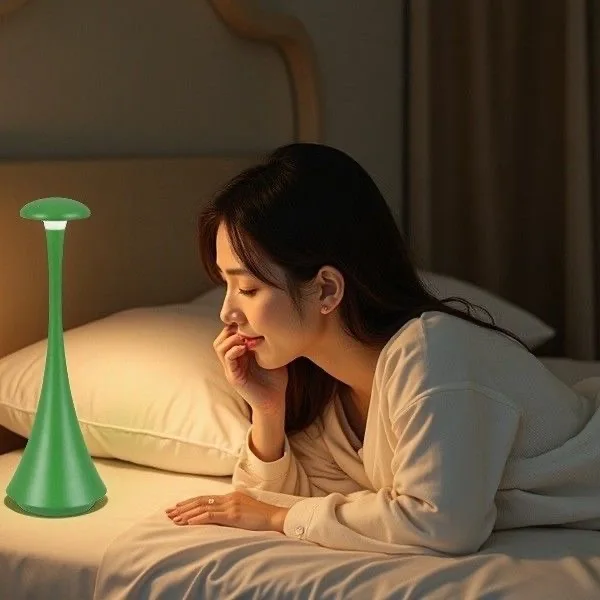 Mushroom Table Lamp Rechargeable Wireless touch Lamp Creative Lamp USB-C Desk Lamp Hotel Bedroom Atmosphere Light New Arrival