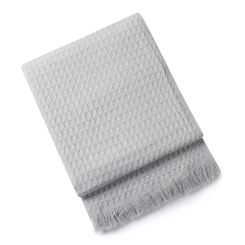 Waffle Plaid Blanket Acrylic Nordic Knitted Blanket Throw Sofa Bed Decoration Plaid Bedspread Sofa Cover Plane Office Blankets