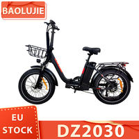 BAOLUJIE DZ2030 Electric Bike 20*4.0 inch Fat Tire E-Bike 500W Motor 48V 13Ah Removable Battery 40km/h Max Speed 35-45km Range