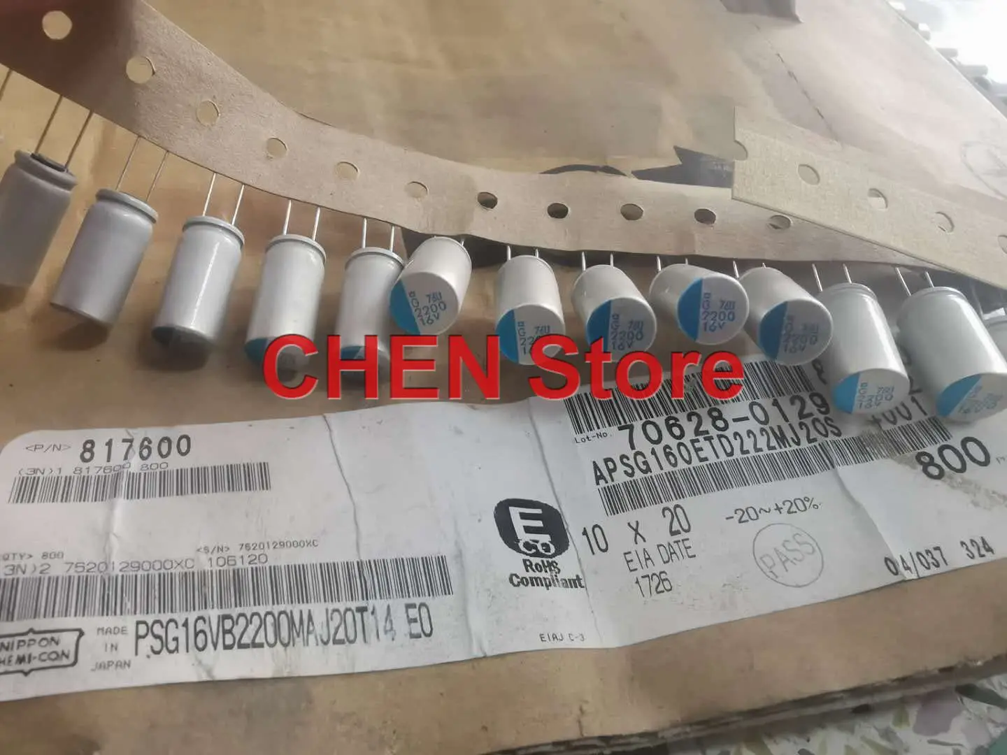 

10PCS NIPPON PSG 16V2200UF 10X20MM Motherboard Solid Polymer Capacitor psg 2200UF 16V CHEMI-CON Aluminum shell electrolysis