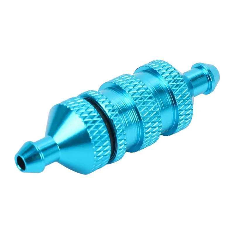 4X 1/8 1/10 RC نموذج قطع غيار السيارات فلتر الوقود نيترو لـ HSP 02156 94122 94188، أزرق