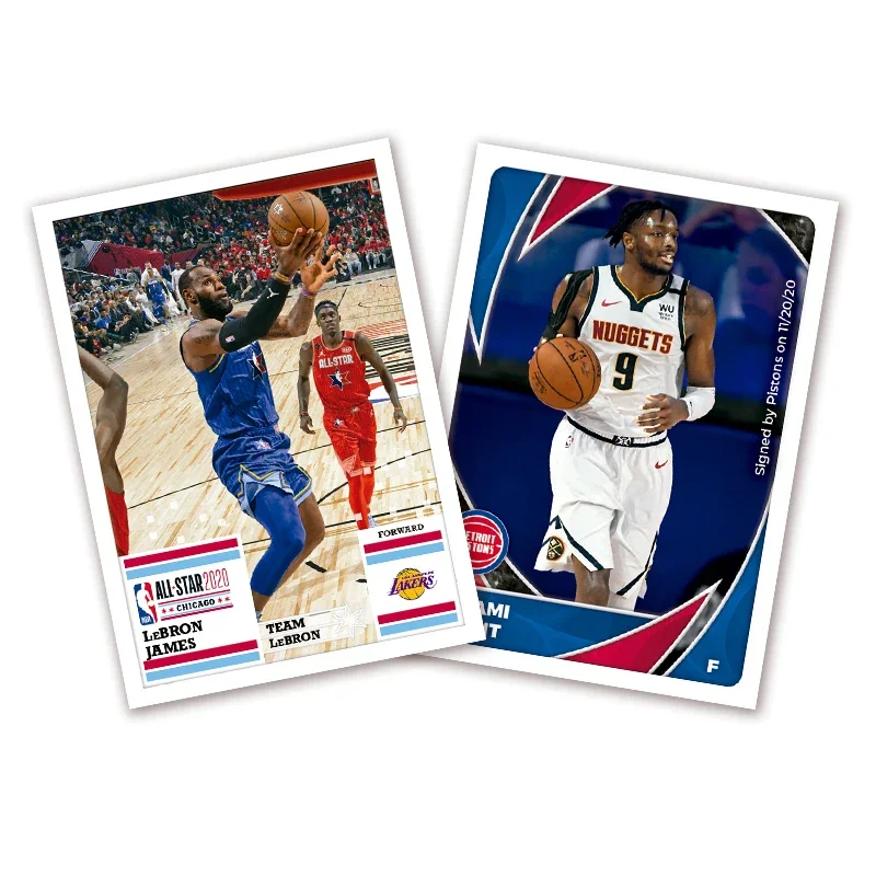 PANINI Official 2020-21 NBA Season Sticker Collection Sealed Box-50 Pcs Blind Box Mystery with Legendary Player Collectors Cards view 2