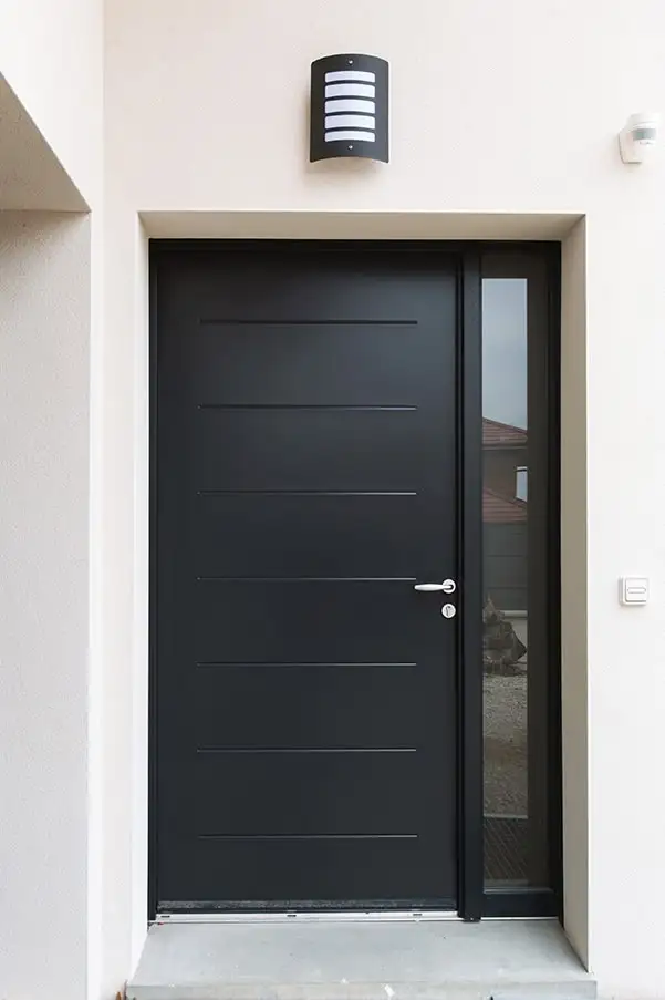 

High Security Customized Smart Lock High-end Pivot Entry Door 4.0mm Aluminum Revolving Door Metal Entrance Exterior Front Doors