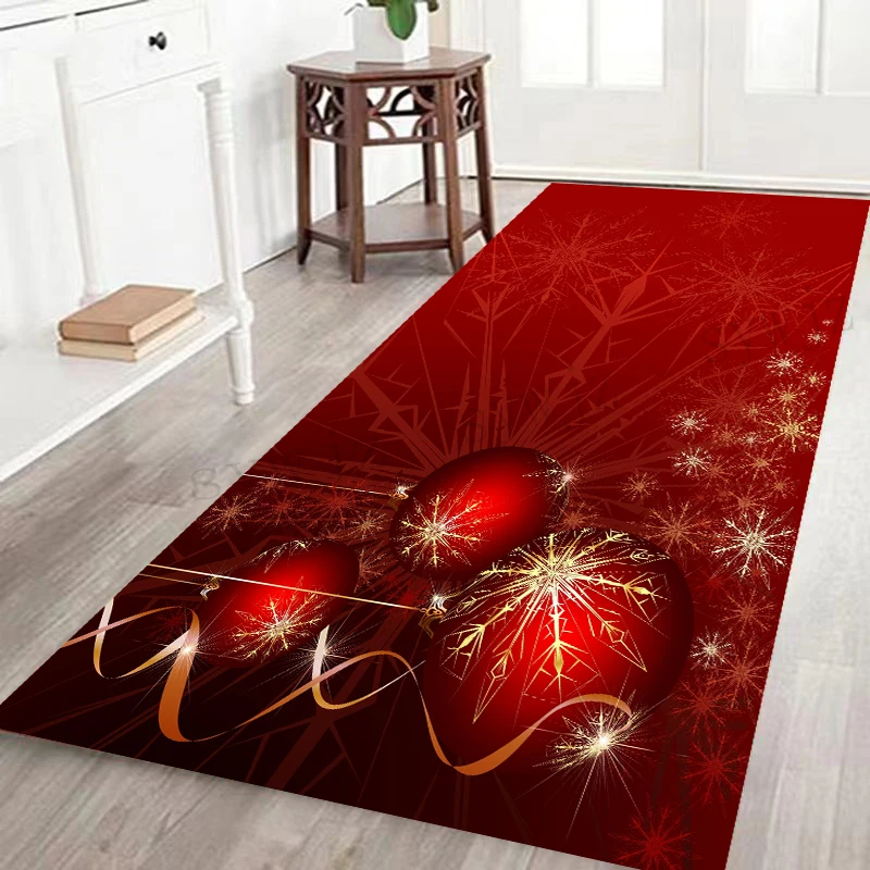 Home Decor Entrance Door Mat Christmas Gingerbread Man 3D Border Print Rug Living Room Rug Furry Mat Rug Bedroom Bathroom Mat