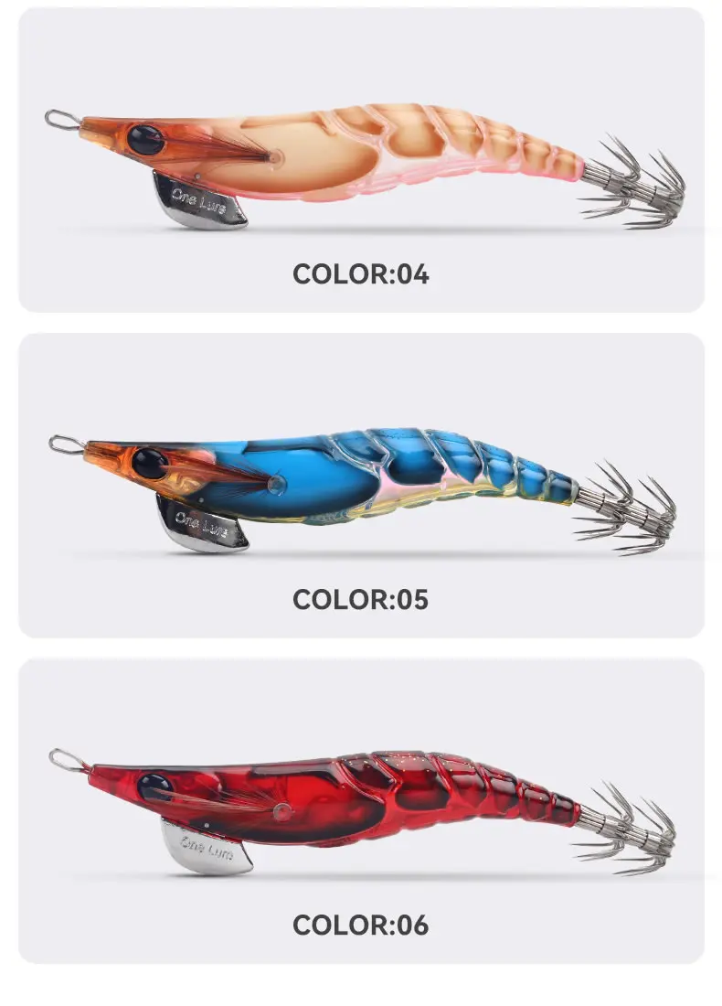Kingdom Egi Squid Bait Artificial Jigging Lures Slow Sinking Squid Hooks Sea Fishing Octopus Cuttlefish Luminous Tackle Lure