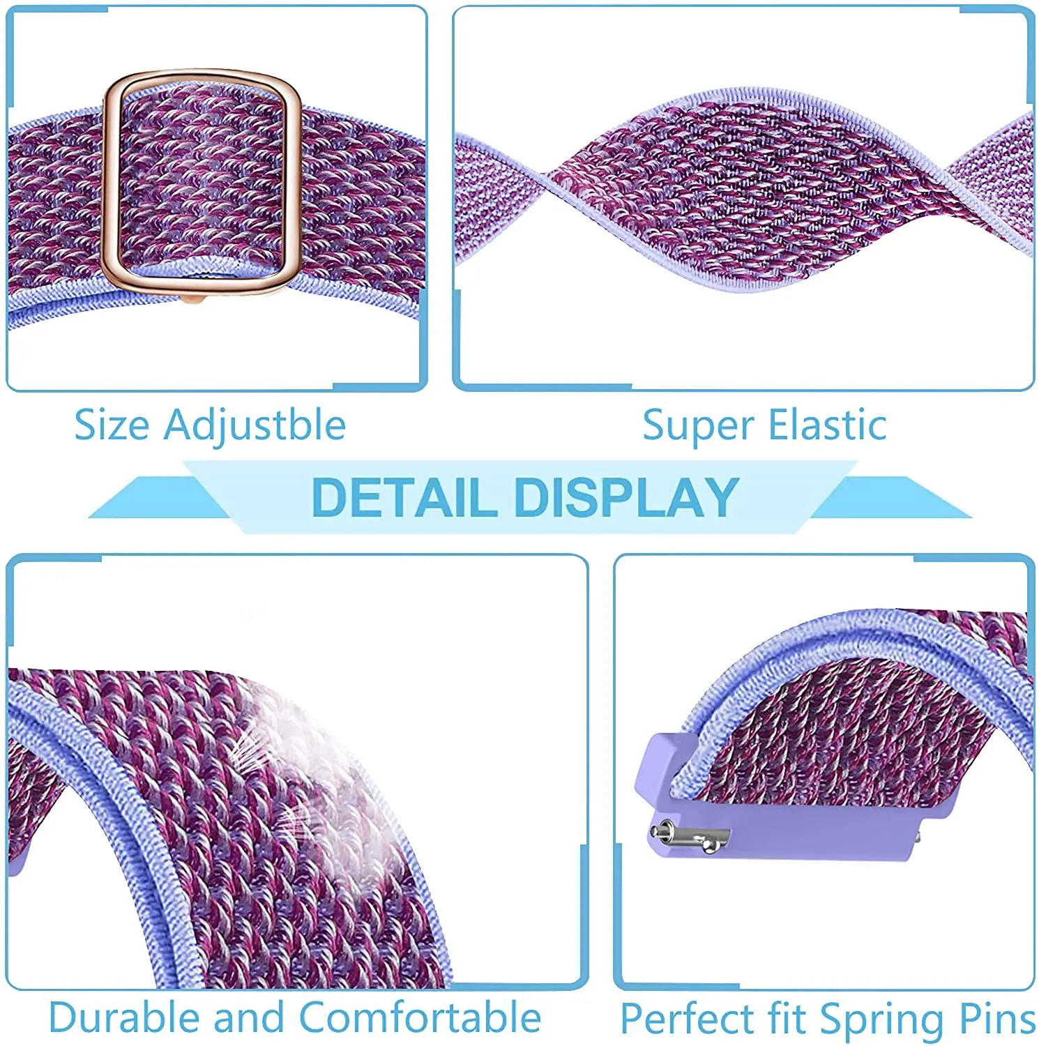 20 مللي متر 22 مللي متر حزام ساعة ل سامسونج غالاكسي ساعة 4 الكلاسيكية/النشطة 2/3 46 مللي متر 42 مللي متر/s3 سوار correa هواوي ساعة GT 2/3 برو الفرقة