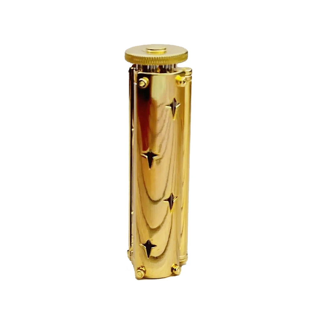 

6.5mm Slim Manual Cigarette Rolling Machine – Solid Brass Shell & Iron Roller Handheld Tobacco Roller for 78mm Rollie Paper