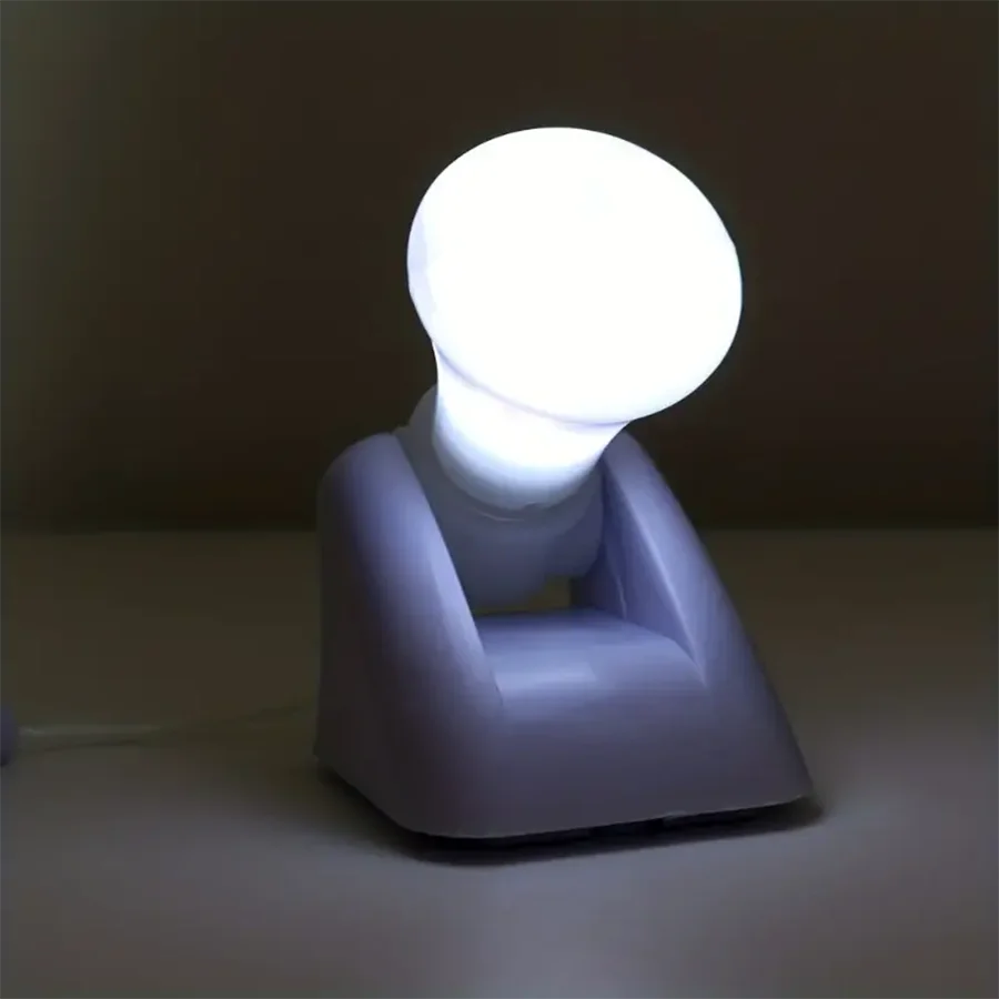 レトロな巾着電球、広角照明、バッテリー駆動、インドゥーの読書や作業に適しています、1ユニーク