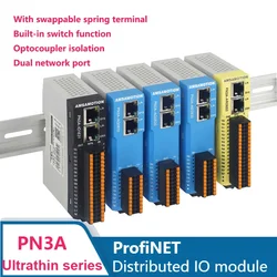 Profinet Remote IO module Compatible S7-300/1200 Digital Analog Temperature Weighing Encoder PN3A Input Output Acquisition