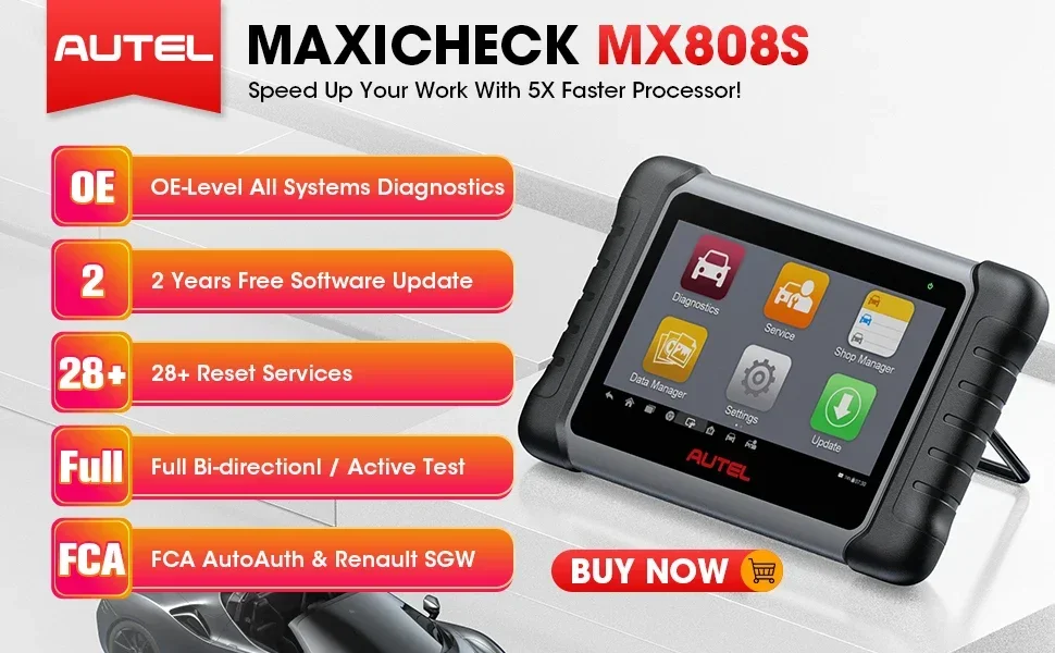 Autel-todo o varredor diagnóstico do sistema com controle bidirecional, MaxiCheck MX808S, bt de Mk 808, mk808ts maxicom, OBD2, todo o sistema