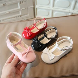 Baby Girls Summer Elegant Children's Princess Bow PU Casual Comfortable Sandals Kids Toddler Shoes Students Zapatos Size15-30