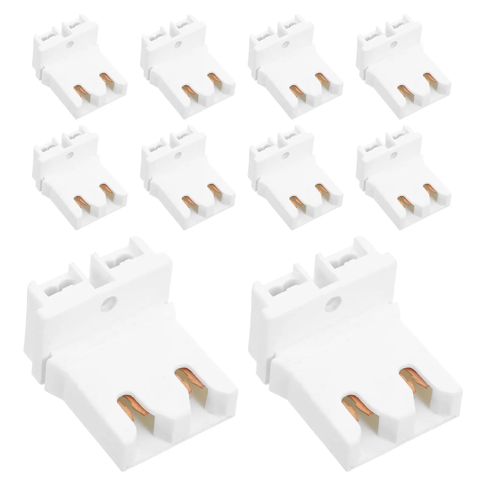 

12Pcs Fluorescent Lamp Holder U Shaped Socket Efficient Lighting Replacements Commercial Industrial Use LED Lamp Holder