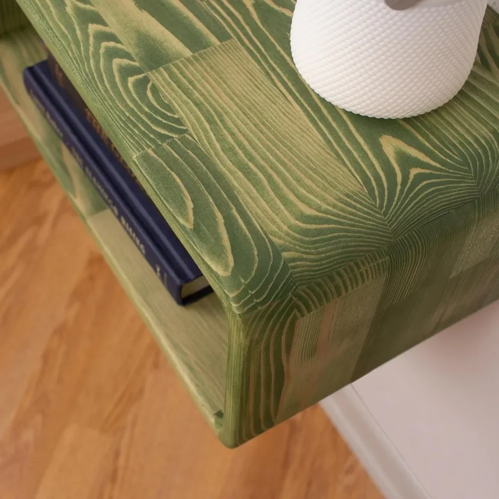 

Floating Nightstand Wooden, Bedside Table, Nightstand Shelf, Handmade, Wall Mounted Bedside Shelf